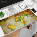 World Map Original Extended Extra Large Gaming Mouse Pad For PC Laptop Gamers Home Offices For Keyboard Mouse Full Table Desk Waterproof XL Anti Slip Smooth Mousepad Mouse Matt. 
