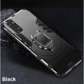 iCaseCover for Xiaomi Redmi Note 11 4G Hard Case Shockproof Car Magnetic Stand Holder Back Cover. 