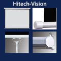 Hitech-Vision Manual  pull Projector Screen - Matt White  100"  4:3  ( 7 ft x 5 ft ). 