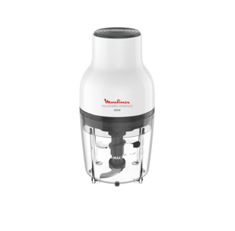 MOULINEX MOULINETTE ESSENTIAL CHOPPER 300 Watts, White/ Black, Plastic, DJ520127