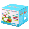 Mini Small Wooden Beads Wooden Wire Game Toy Early Education Puzzle Children's Wooden Toys. 