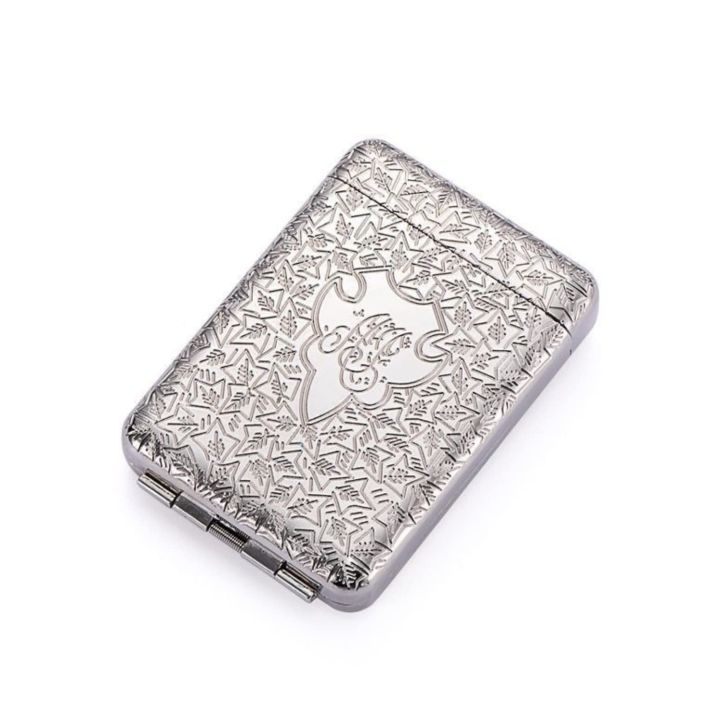 Everhype Peaky Blinders Cigarette Case Retro Metal Portable 16 Cigarettes Box - Silver