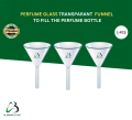 Easy Crimp pump 15mm Size k liye Glass Funnel for Perfume Making (1-PCS) - size Fluted Funnels with 60 Degree Angle - Laboratory Funnel - Short Stem Borosilicate Glass Funnel – Premium Chemistry Reusable Funnel for Laboratories, Classrooms or Home Use. 