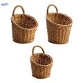 Wall Hanging Baskets Container Woven Wall Basket for Towels Vegetables Toys S. 