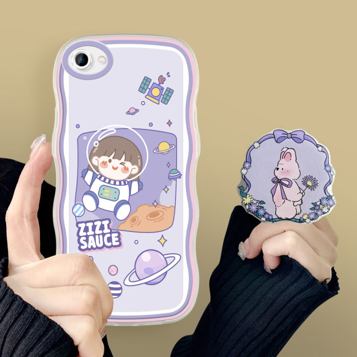 TA for Vivo Y81 Y81i 1812 Back Cover Cute Space Girl Fashion Wavy