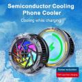 Al11 Mobile Phone Cooler Low Noise Semiconductor Refrigerated Magnetic Mobile Phone Cooler Air-cooled Cooler Game Component Best Cool Icing Capacity Radiator Fan. 