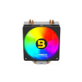 Boost Frost RGB Air Cooler - 120mm Fan, 1500 RPM, 185W Heat Dissipation, 4-Pin PWM, ARGB Lights. 