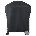 Waterproof BBQ Rolling Cart Grill Cover for Weber Q1000 Q2000 Series. 