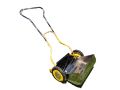 Manual Grass Cutting Machine 16" Lawn Mower Chrome. 