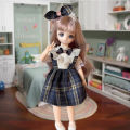30 cm Barbie Doll Animation Girl Comic Face 6 Points BJD High-Profile Figure Children's Toy Doll Little Princess. 