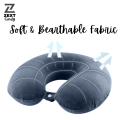 (Pack of 2) ZEXT COMFY Travel Pillow Charcoal Cozy Neck Cushion. 