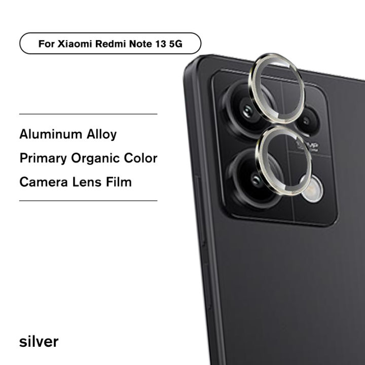 For Xiaomi Redmi Note 13 Pro Plus 5G Global/China Metal Camera Glass Scratch Resistant Film for note 13Pro+ Full Glue Camera Protector