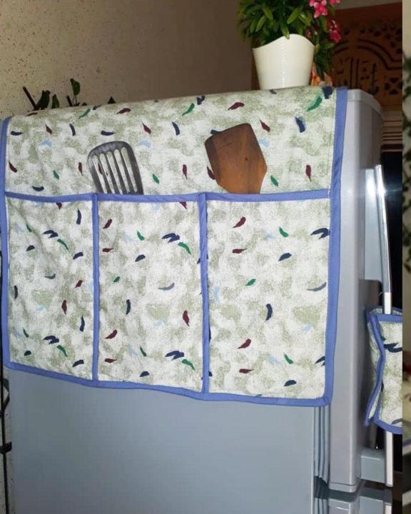 Seven11%20Refrigerator%20Dust%20Cover%20Household%20Freezer%20Top%20Bag%20Fridge%20Cover%20With%20Pouches%20-%20Image%205