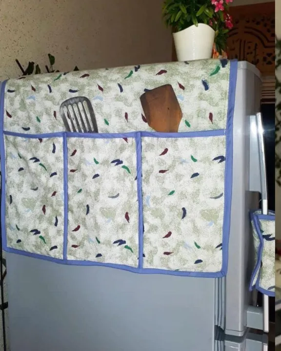 Seven11%20Refrigerator%20Dust%20Cover%20Household%20Freezer%20Top%20Bag%20Fridge%20Cover%20With%20Pouches%20-%20Image%205