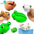 Green Home Cartoon Pinch Toy Flexible Frog Eye-Popping Squishes Fidget Decompression Toy. 