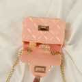 Stylish Pearl Handle Mini Jelly bag for girls - cross body bag for girls with chain. 