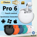 Original Air Pro 6 TWS Wireless Bluetooth Headset 5.3 Headphone Mini Earphone with Mic Charging Box for Xiaomi iPhone Earbuds. 