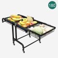 Multi-Purpose Convertible Trolley Rack / 3 Tier Storage Rack For Kitchen. 