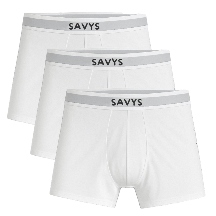 Savys Men Logo Belt Boxer Shorts Pack of 3 Premium Cotton Stretch