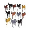 12 Pieces -4 To 7 Inch Plastic Horse Toys For Kids. 