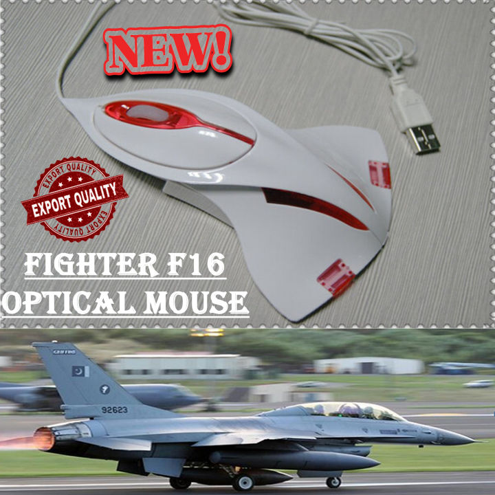 Optical Computer USB mouse Mice with LED Lights Wired mouse Fighter Jet Shape for Desktop PC Laptop