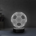 Football Shaped 3D Night Light. 3D Illusion Night Lamp with Cool Football Design. Acrylic Desk Lamp with Remote Control, 16-Color Changing Night Lamp Gift for Football Lover Friends. Led Table Lamp . 3D Effect Led Light as Gift.. 