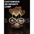 Couple Name Heart Shape Customized 3d illusion Lamp for couples | A perfect personalized gifts for all occasions Valentines gifts, Christmas Gifts | A perfect gift for him, her, father, mother, husband, wife, boyfriend, girlfriend. 