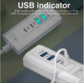 SuperCharge Pro: 20W Fast Charging Plug with 4 Outlets - 2 USB + 2 Type-C PD Sockets for iPhone & Samsung FastCharge Hub: 4-in-1 Power Socket Adapter with 2 USB + 2 Type-C PD Ports for Quick Charging. 