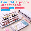 3-hole Loose Leaf Binders DIY Combs 5 Colors Book Rings Snap Translucent Binding Spines for Diary Scrapbooking School Supply. 