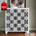 Gift City Presents Black and White Multi Pattern Design Wall Decorative Self Adhesive Tile Stickers Multiple Quantity - 12x12 cm for Bathroom Kitchen Wallpaper Decoration - Gift City. 