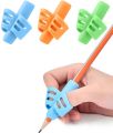 Children Pencil Holder Tools Silicone Two Finger Ergonomic Posture Correction Tools Pencil Grip Writing Aid Grip. 