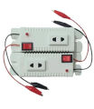 DC to AC Mini Power Inverter 12V to 220V 30W | Portable Car Power Converter with USB Output | Battery & Solar Supported Inverter for Mobile Charging Travel Home Use. 