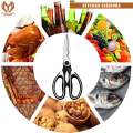 Kitchen Scissors, Multi-Function Stainless Steel Kitchen Scissors, Vegetable Slicer Scissors with Cover Kitchen Tool By Muhandisaan Trading. 
