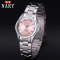 New NARY/ Nerui Women's Watch Lady Temperament Diamond-Embedded Simple Waterproof Quartz Watch 124. 