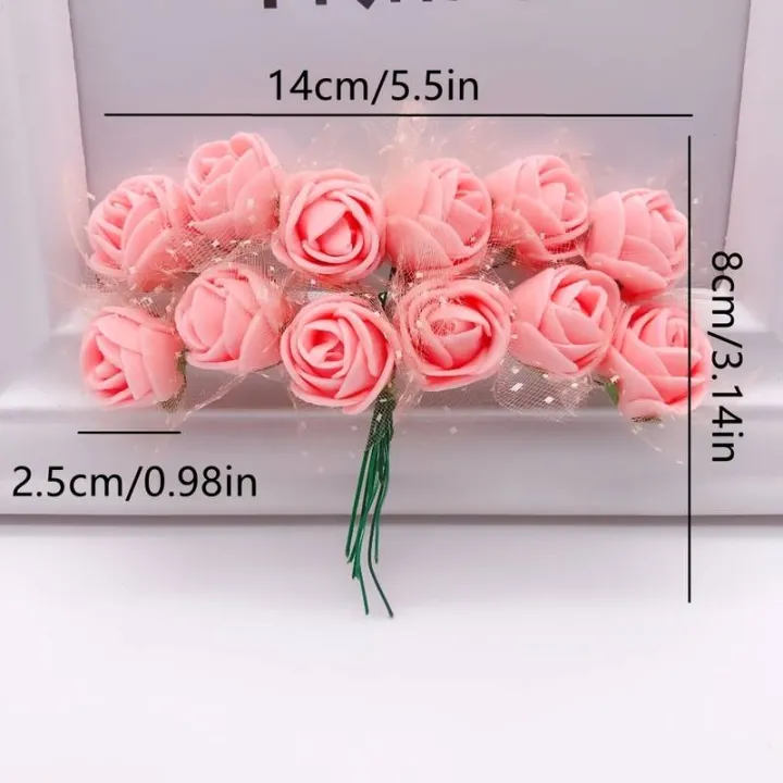 24Pcs%20Mini%20Rose,%202cm%20Foamic%20Rose,%202cm%20Artificial%20Flower%20Heads,%20Foam%20Flower%20Gifts%20Birthday%20Gifts%20-%20Image%204