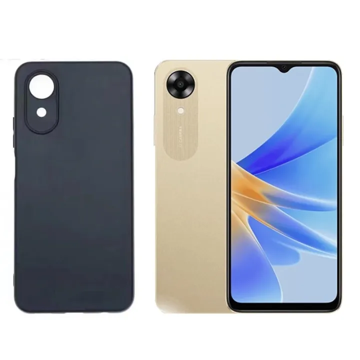 Oppo%20A17k%20Case%20Rock%20Slim%20Soft%20Silicon%20Matte%20Phone%20Cover%20-%20Black%20-%20Image%202