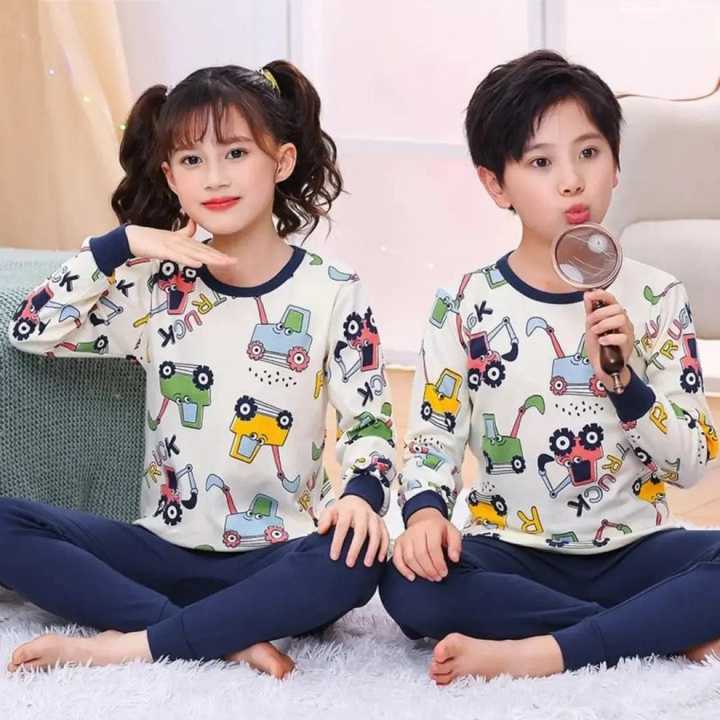 AZ Exports cars printed new arrival night suit for kids