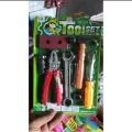 Tool Pretend Play Set Plastic Tool Kit 7 Pcs Tool Set For Kids. 