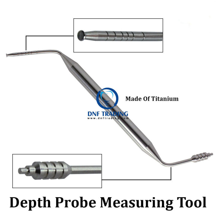 Depth Probe Measuring Tool Gauge, Dental Implant Depth Probe, (Premium ...
