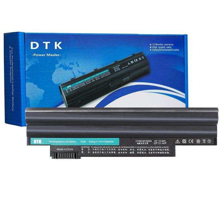 DTK 11.1V 5200mAh Laptop Battery Replacement for ACER Aspire One D255 D257 D260 D270 522 722 E100 Happy Happy2 Series Fit P/N AL10A31 AL10B31 AL10G31