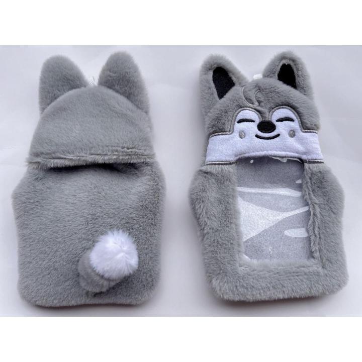 Kpop Stray Kids SKZOO Character Photo Card Holder Lovely Plush Cover for Stay Gift