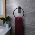 Towel Ring/Hand Towel Holder - Self Adhesive Round Towel Rack Hand Towel Bar for Bathroom, Stainless Steel Silver. 