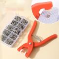 HIGH QUALITY BUTTON PRESSING PLIER TOOL_ Pliers Button Press Tool_EASY AND PORTABLE BUTTON PUNCH PILIER_CLOTHES SEWING BUTTONS PUNCHING TOOL_ Helpful No Sewing Long Lifespan Clothing Installation Tools Button for Baby Clothes Hand Pressing button Machine. 