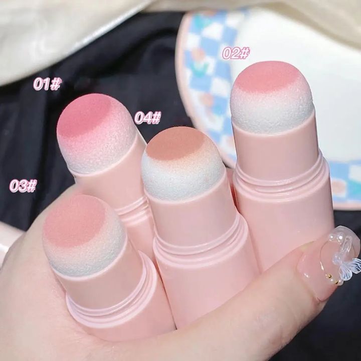 Blush Stick Rouge Cheeks Contouring Blusher Korean Long-lasting Skin Cosmetics Waterproof Makeup Nourishing Brightening Wom C2m3