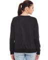 Ace Black Fleece Plain Winter Sweat Shirt For Her. 