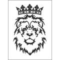 30CM Lion Tattoo black Sticker vinyl decal decorate sticker Waterproof Funny Car Styling Accessories. 