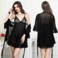 New Style 3 Piece Night Dress Lace Nightgown With Panty Short Nightwear For Women And Girls. 