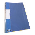 30 Pockets (FC) Clear Book File - Blue Colour. 