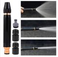 Water Spray Gun for 1/2" Hose Pipe High Pressure Car Washer 100% Heavy Duty Metal Nozzle with Adjustable Spraying Modes for Watering Plants Bike Washing. 