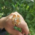 Bloom Flower Ring For Girls & Women With Free Gift & Free Packing Box Adjustable. 